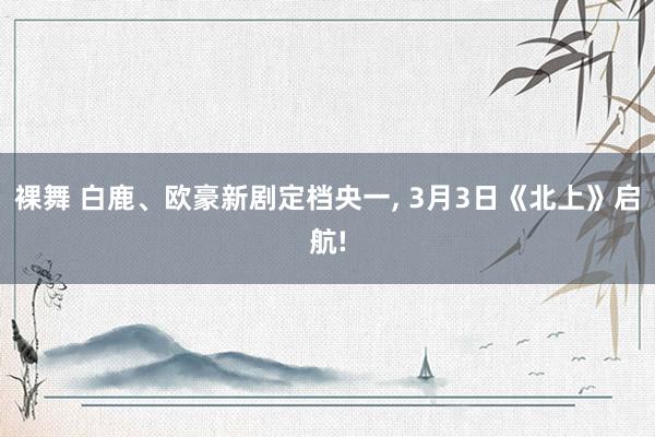 裸舞 白鹿、欧豪新剧定档央一, 3月3日《北上》启航!