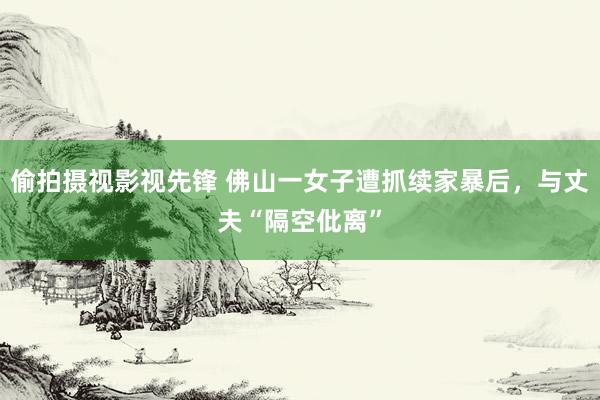 偷拍摄视影视先锋 佛山一女子遭抓续家暴后，与丈夫“隔空仳离”